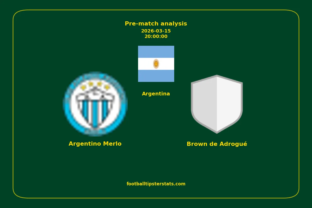 Pre-match analysis: Argentino Merlo vs Brown de Adrogué on 2026-03-15